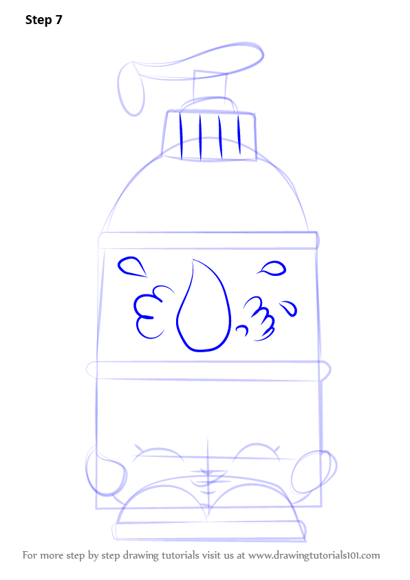 Learn How to Draw La' Lotion from Shopkins Step by Step