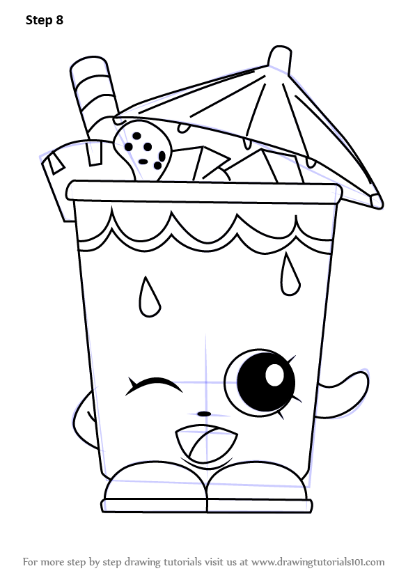 Learn How to Draw Little Sipper from Shopkins Shopkins 