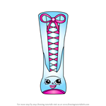 How to Draw Lizzy Lace-up from Shopkins