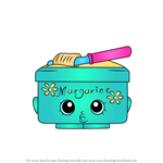 How to Draw Margarina from Shopkins