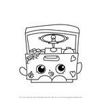 How to Draw Music Box from Shopkins
