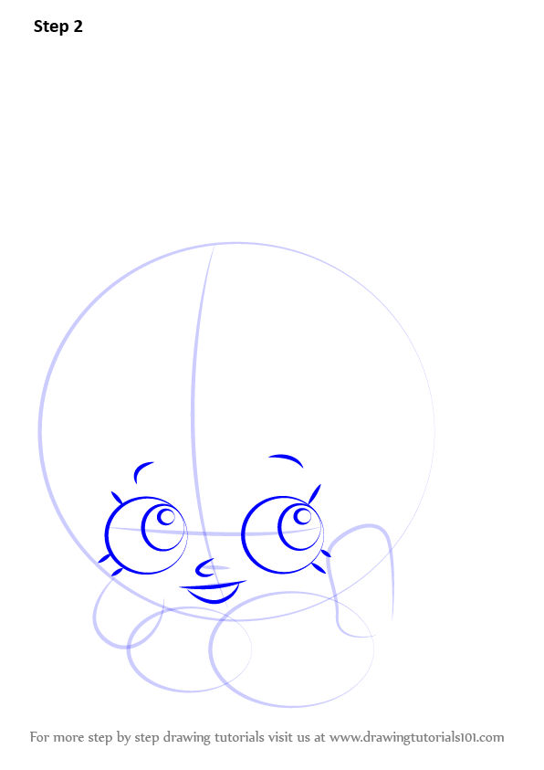 Learn How to Draw Peachy from Shopkins Step by Step