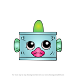 How to Draw Tin'a'Tuna from Shopkins