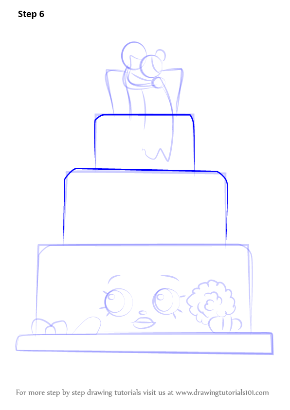 Learn How to Draw  Wendy Wedding  Cake  from Shopkins 