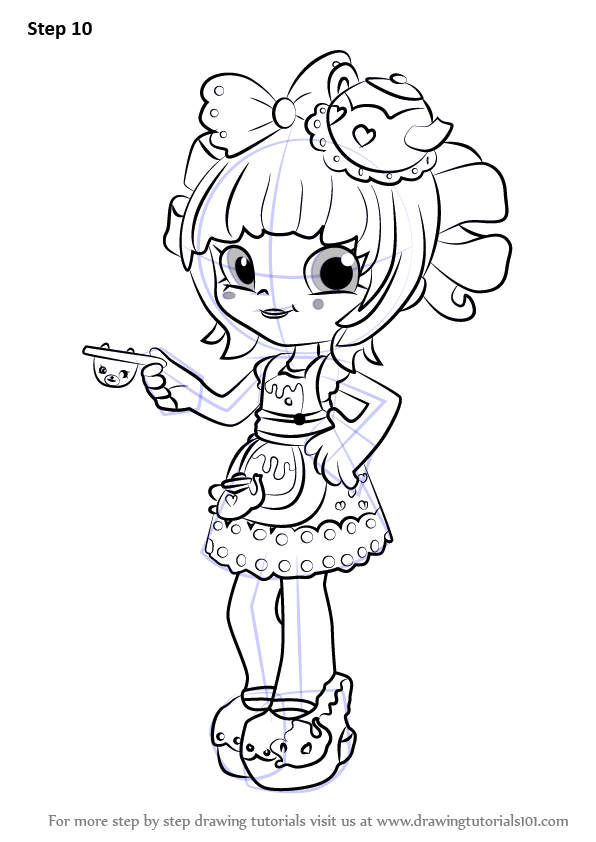 Learn How to Draw Tippy Teapot from Shoppies (Shoppies 