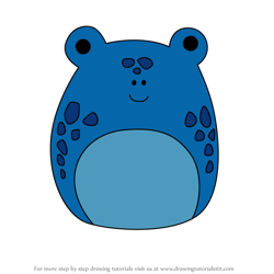 How to Draw Alandy the Poison Dart Frog from Squishmallows