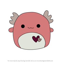 How to Draw Aleka the Axolotl from Squishmallows