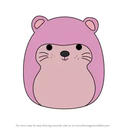 How to Draw Anu the Otter from Squishmallows