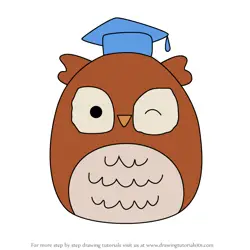 How to Draw Arella the Owl from Squishmallows