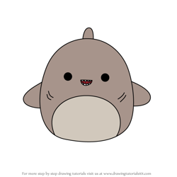 How to Draw Azi the Leopard Shark from Squishmallows