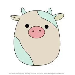 How to Draw Belana the Cow from Squishmallows