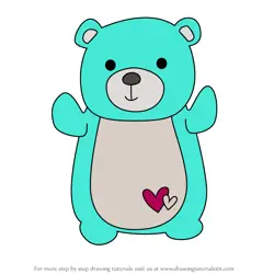 How to Draw Belinda the Teal Bear from Squishmallows