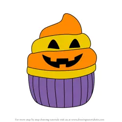 How to Draw Belissa the Halloween Cupcake from Squishmallows