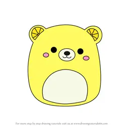 How to Draw Belton the Lemon Bear from Squishmallows