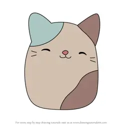 How to Draw Blair the Cat from Squishmallows