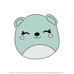 How to Draw Bliss the Bear from Squishmallows