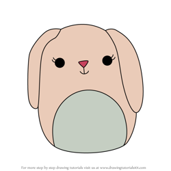 How to Draw Brinkley the Bunny from Squishmallows