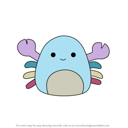 How to Draw Christabel the Crab from Squishmallows