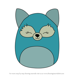 How to Draw Dabney the Fox from Squishmallows