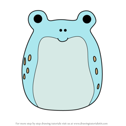 How to Draw Delaney the Frog from Squishmallows