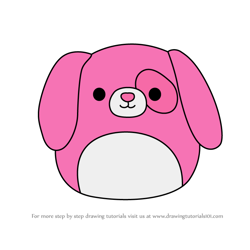 How to Draw Detina the Dog from Squishmallows