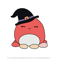 How to Draw Detra the Octopus from Squishmallows