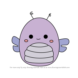 How to Draw Devorah the Dragonfly from Squishmallows
