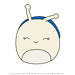 How to Draw Elysa the Snail from Squishmallows