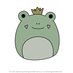 How to Draw Fenra the Frog from Squishmallows