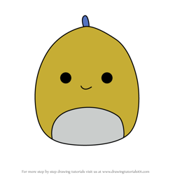 How to Draw Hal the Dinosaur from Squishmallows