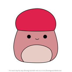 How to Draw Hammie the Mushroom from Squishmallows
