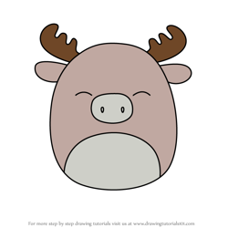 How to Draw Ike the Moose from Squishmallows