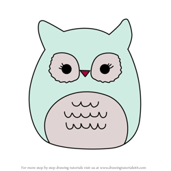How to Draw Imogen the Owl from Squishmallows