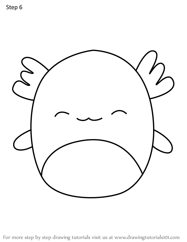 How to Draw IndieMae the Axolotl from Squishmallows (Squishmallows