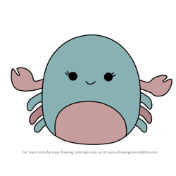 How to Draw Isler the Crab from Squishmallows