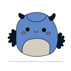 How to Draw Jacken the Sea Slug from Squishmallows