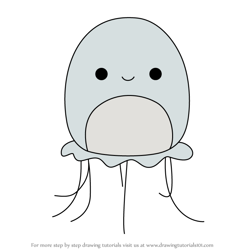 How to Draw Jarin the Jellyfish from Squishmallows
