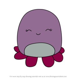 How to Draw Jeanne the Octopus from Squishmallows
