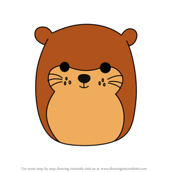 How to Draw Joanne the Otter from Squishmallows