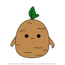 How to Draw Jyri the Ginseng from Squishmallows