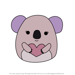How to Draw Kaelea the Koala from Squishmallows