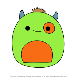 How to Draw Kaprina the Monster from Squishmallows