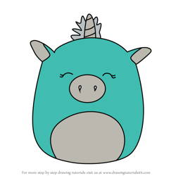 How to Draw Kennedy the Unicorn from Squishmallows