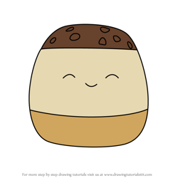 How to Draw Koako the Ice Cream Sandwich from Squishmallows