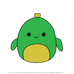 How to Draw Lars the Turtle from Squishmallows
