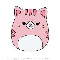 How to Draw Laura the Cat from Squishmallows