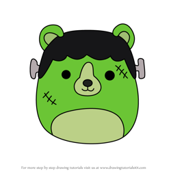 How to Draw Len the Franken Bear from Squishmallows