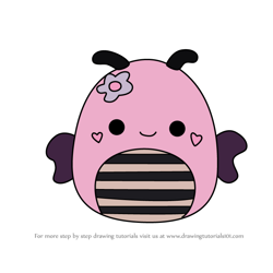 How to Draw Leonie the Bee from Squishmallows