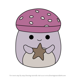 How to Draw Mahdi the Mushroom from Squishmallows