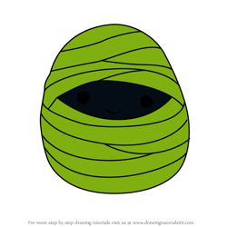 How to Draw Major the Mummy from Squishmallows